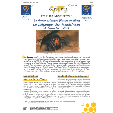 LIVRET - FRELON ASIATIQUE PIEGEAGE (O.P.I.D.A.)