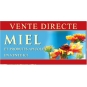 BANNIERE "MIEL" MODELE FLEUR/FOND BLEU