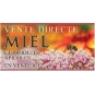 BANNIERE "MIEL" MODELE FLEUR BLANCHE/ROSE