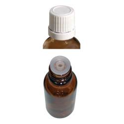 FLACON EN VERRE BRUN AVEC COMPTE-GOUTTES 10 ml