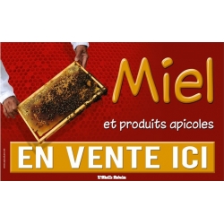 PANNEAU "MIEL ET PRODUITS APICOLES"