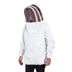 Vêtement : "L'ABEILLE AUBOISE" - BLOUSON taille S BLANC AVEC