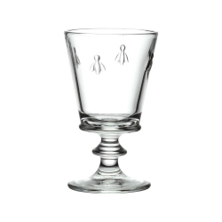 VERRE A EAU A PIED ABEILLE (haut: 160 mm, Ø 95 mm, contenanc