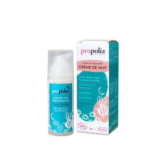 CREME DE NUIT BIO (flacon pompe 50 ml) Peaux Sèches