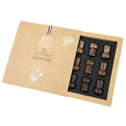 COFFRET 12 1/2 BOUCHONS PRALINE (195 g)