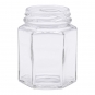POT VERRE 125 G 110 ML HEXAGONAL TO 48 SANS CAPSULE