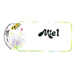 ETIQUETTES: FLEURS ET ABEILLES 250 G 85 X 38 (rouleau de 100