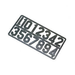 PLAQUE 15 CHIFFRES PVC