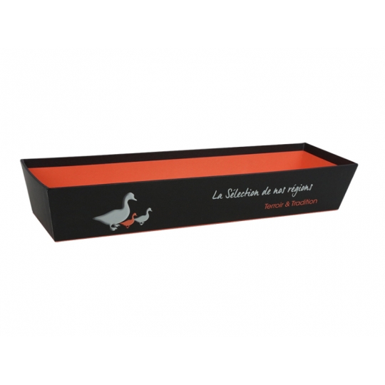 BANNETON EN CARTON "LA SELECTION DE NOS REGIONS" 42*12*7