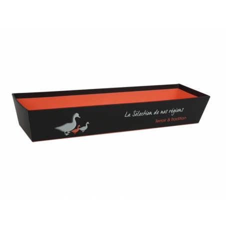 BANNETON EN CARTON "LA SELECTION DE NOS REGIONS" 42*12*7