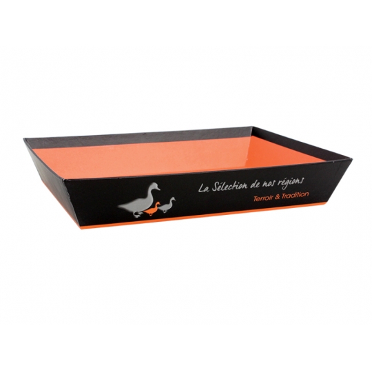 CORBEILLE EN CARTON "LA SELECTION DE NOS REGIONS" 27*20*5