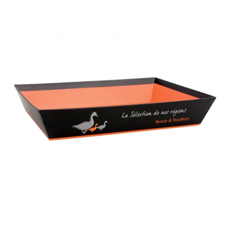 CORBEILLE EN CARTON "LA SELECTION DE NOS REGIONS" 27*20*5