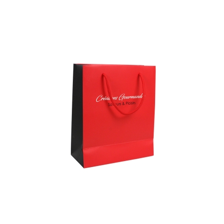 SAC RECTANGLE "CREATIONS GOURMANDES" 26*10*30