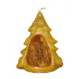 BOUGIE: ARBRE DE NOEL + CRECHE