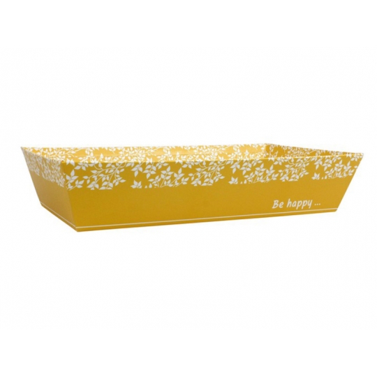 CORBEILLE "BE HAPPY" 33*20*7 cm