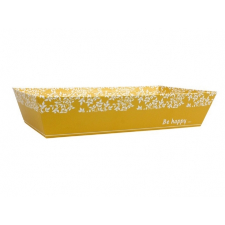 CORBEILLE "BE HAPPY" 33*20*7 cm