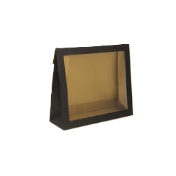 POCHETTE NOIRE, INTERIEUR OR, 30*26*10