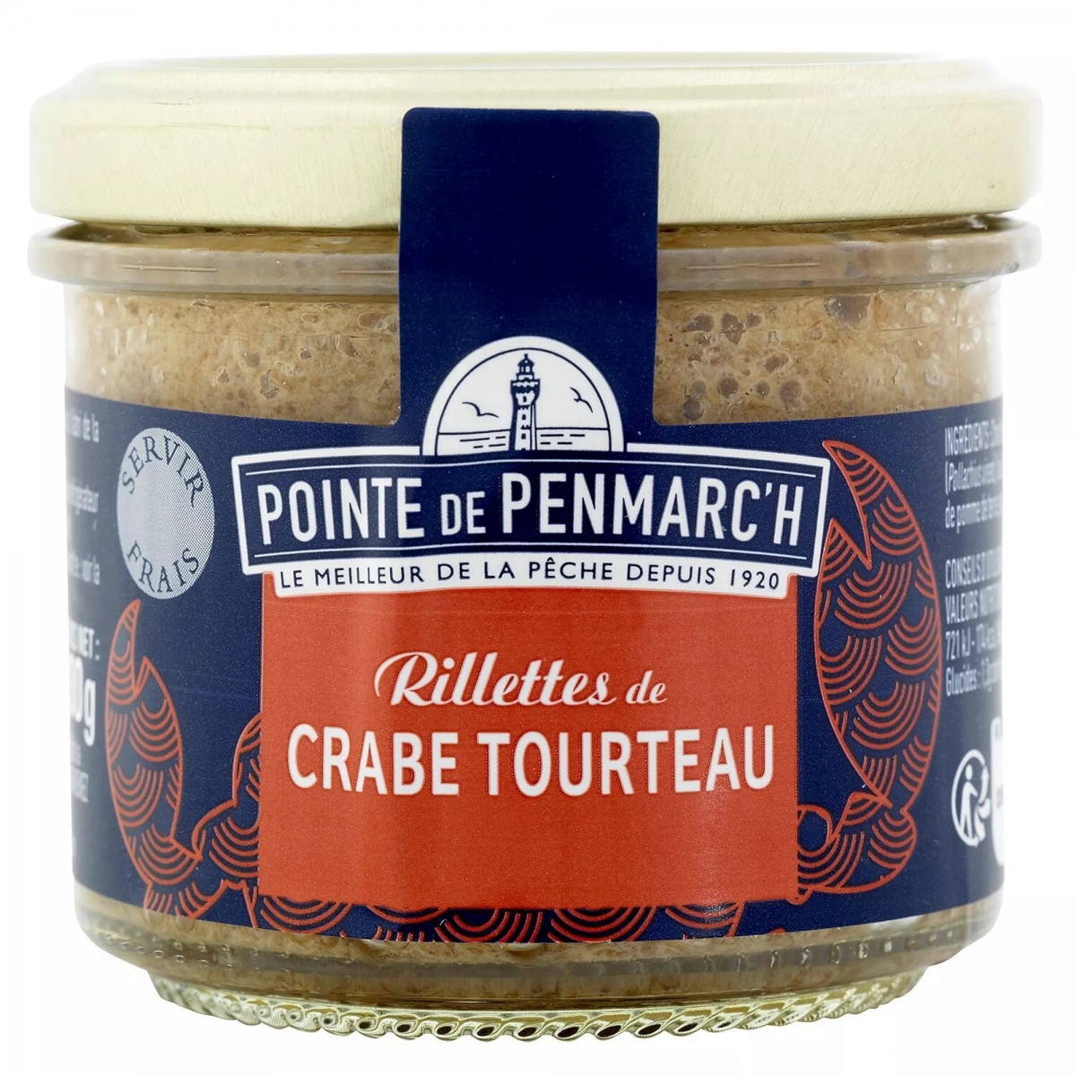 RILLETTES DE CRABE TOURTEAU (100 g)