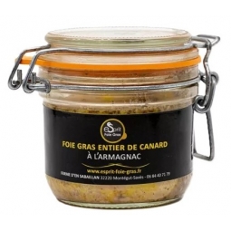 FOIE GRAS DE CANARD ENTIER A L'ARMAGNAC (180 g)