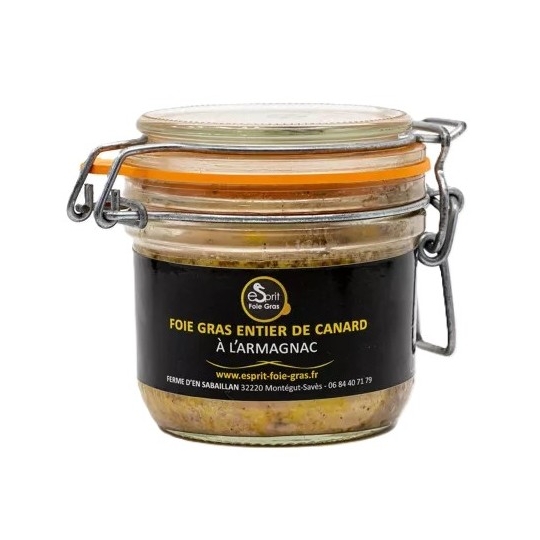 FOIE GRAS DE CANARD ENTIER A L'ARMAGNAC (180 g)