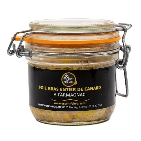 FOIE GRAS DE CANARD ENTIER A L'ARMAGNAC (180 g)