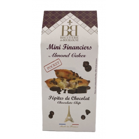 MINI FINANCIERS AUX AMANDES ET PÉPITES DE CHOCOLAT (150 g)