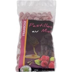 PASTILLES AU MIEL / FRAMBOISE (sachet de 200 g)