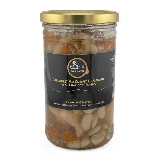 CASSOULET AU CONFIT DE CANARD ET AUX HARICOTS TARBAI (800 g)