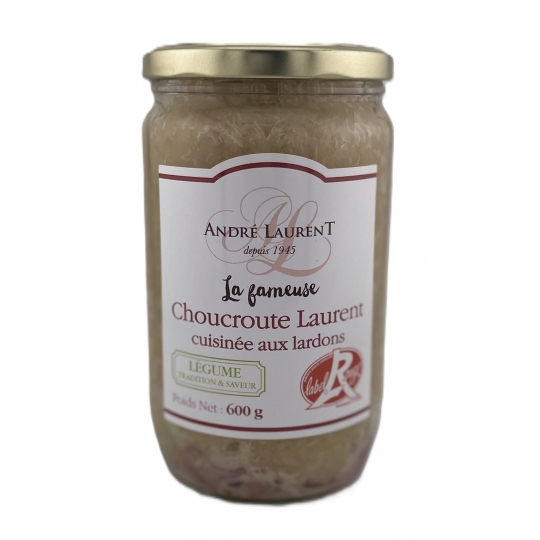 CHOUCROUTE BOCAUX VERRE CUISINEE AUX LARDONS (600 g)