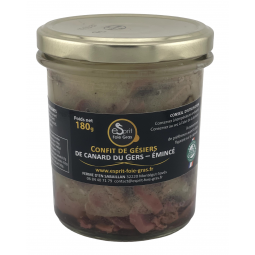 CONFIT DE GESIERS DE CANARD DU GERS - EMINCE (180 g)