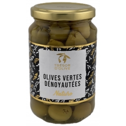 OLIVES VERTES NATURE DENOYAUTEES (net égoutté 160 g)