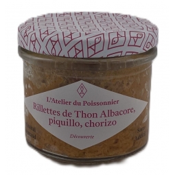 RILLETTES DE THON ALBACORE, PIQUILLO, CHORIZO (90 g)