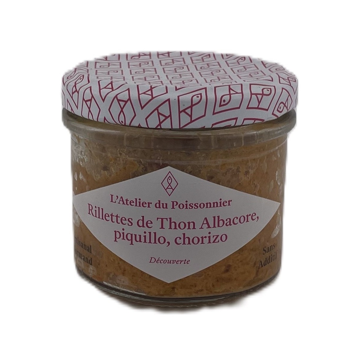 RILLETTES DE THON ALBACORE, PIQUILLO, CHORIZO (90 g)