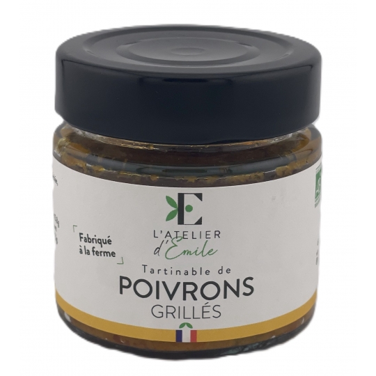 TARTINABLE POIVRONS GRILLES BIO (90 g)