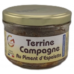 TERRINE CAMPAGNE AU PIMENT D'ESPELETTE (180 g)