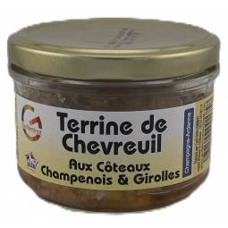 TERRINE DE CHEVREUIL AUX COTEAUX CHAMPENOIS & GIROL (180 g)