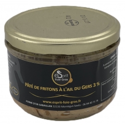 PATE DE FRITONS A L'AIL DU GERS 3% (200 g)