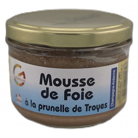 MOUSSE DE FOIE A LA PRUNELLE DE TROYES (160 g)