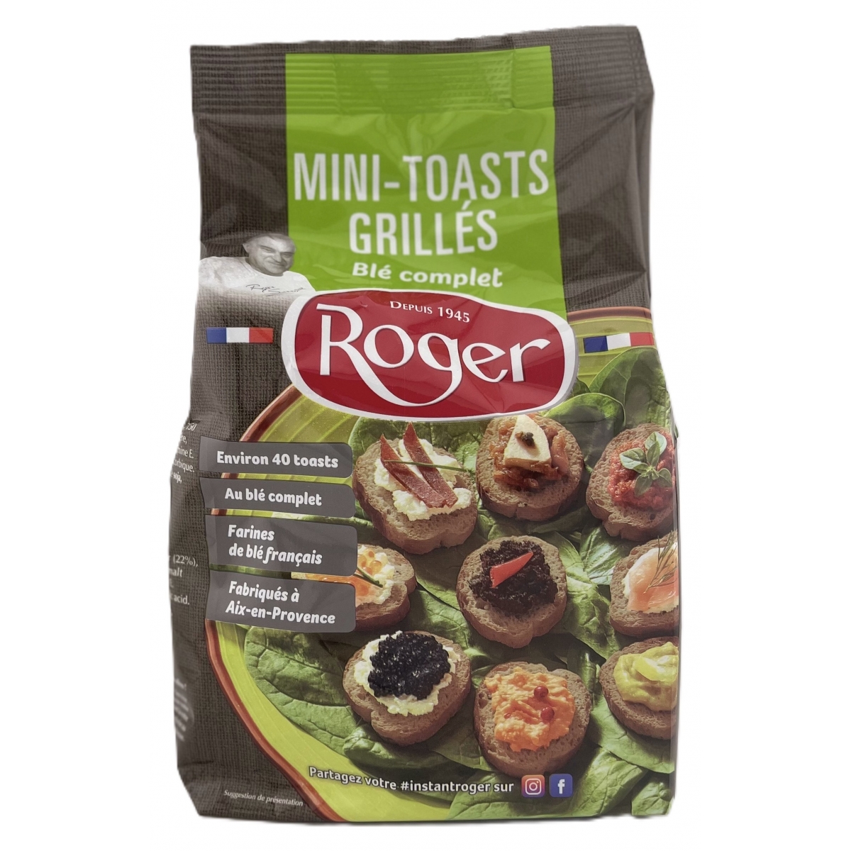 MINI TOASTS AIXOIS GRILLES AU BLE COMPLET (150 g)