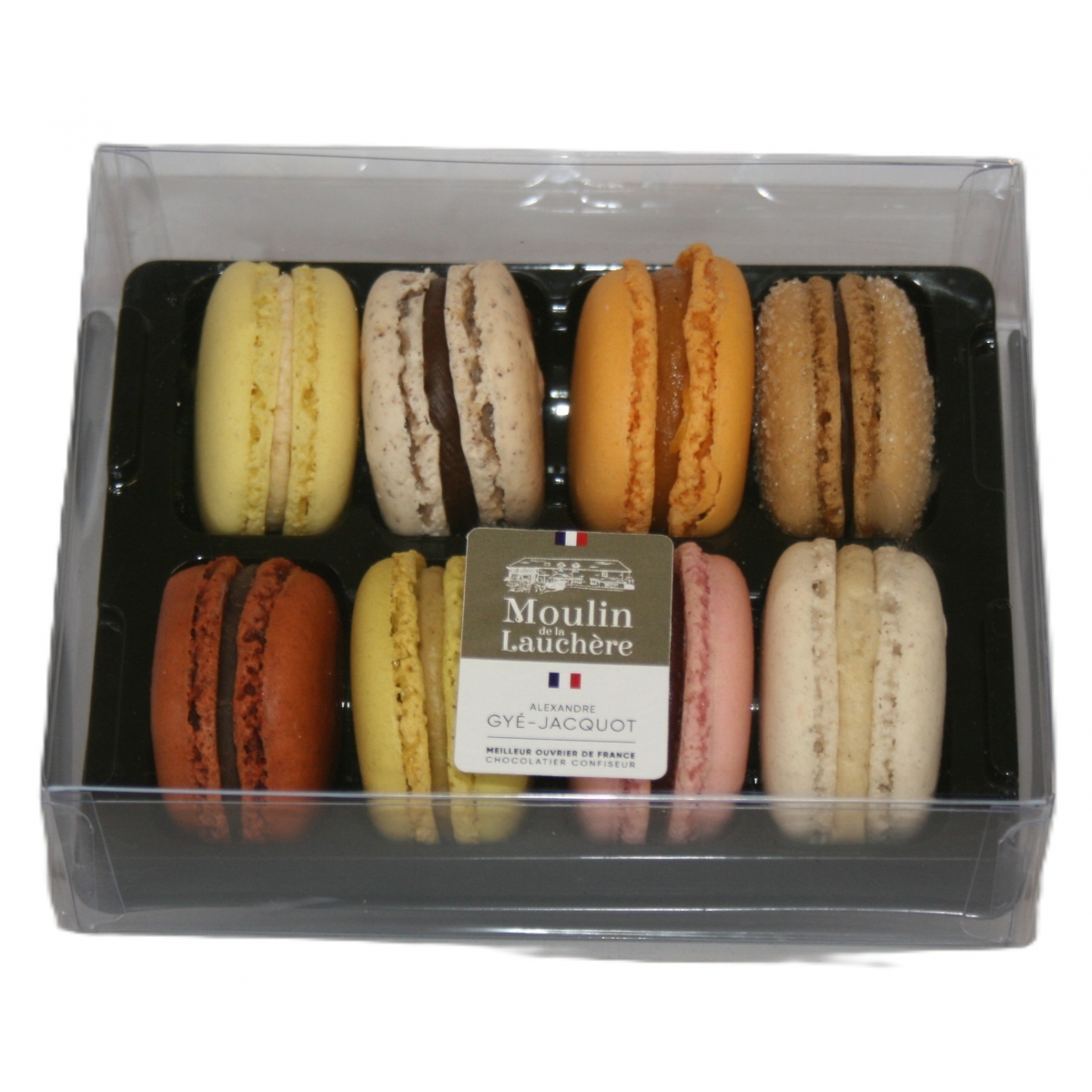COFFRET 8 MACARONS ASSORTIS (150 g)