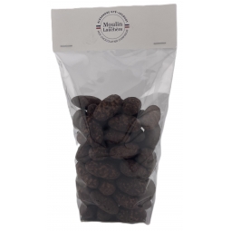 SACHET D'AMANDES CHOCOLATEES FLEUR DE SEL (200 g)