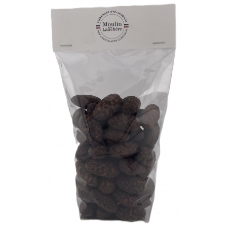 SACHET D'AMANDES CHOCOLATEES FLEUR DE SEL (200 g)