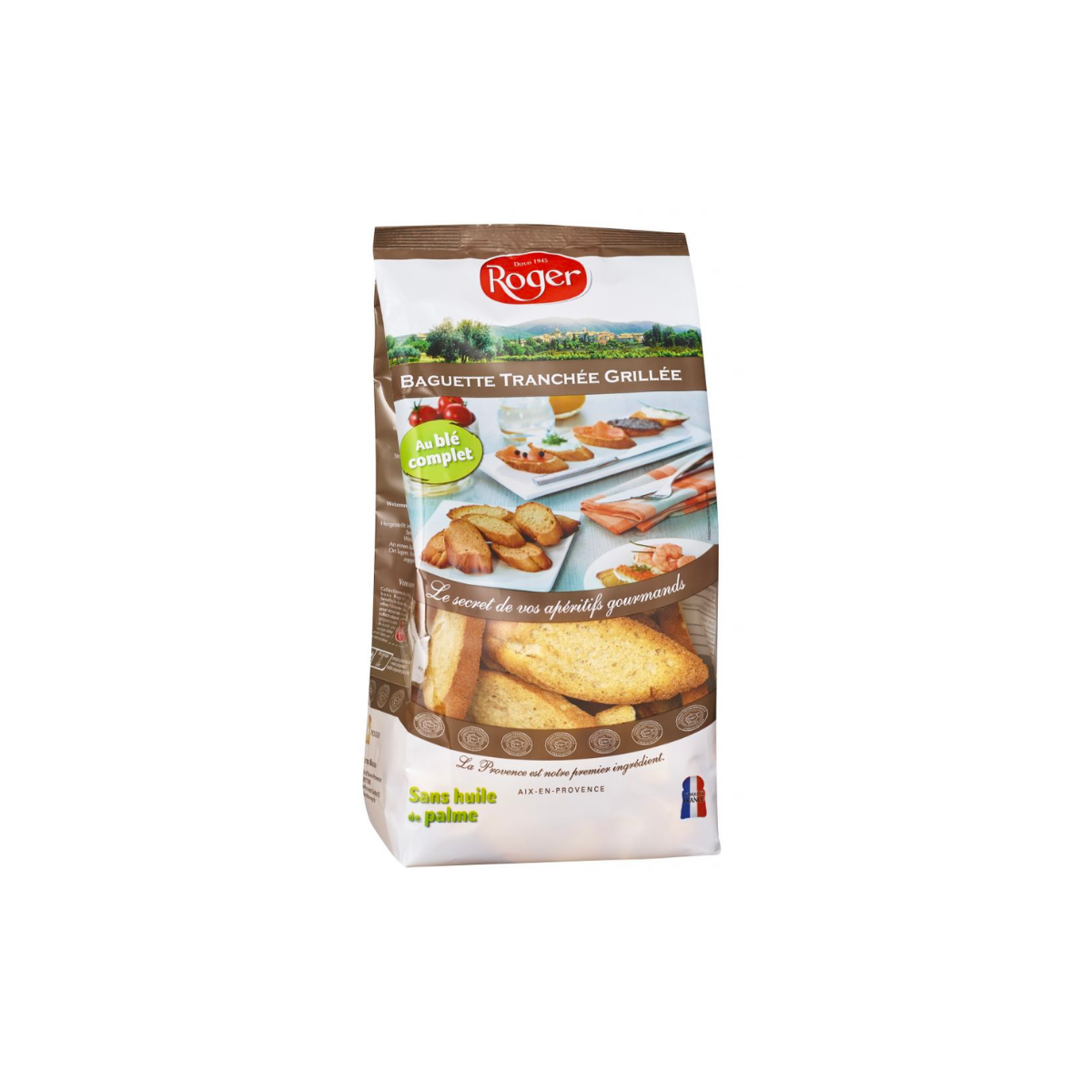 BAGUETTE TRANCHEE GRILLEE AU BLE COMPLET (180 g)