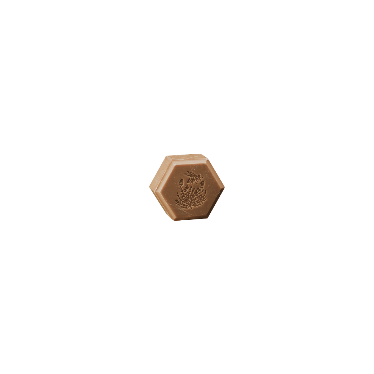 SAVON HEX CHOCOLAT, PARFUM CARAMEL (100 g)