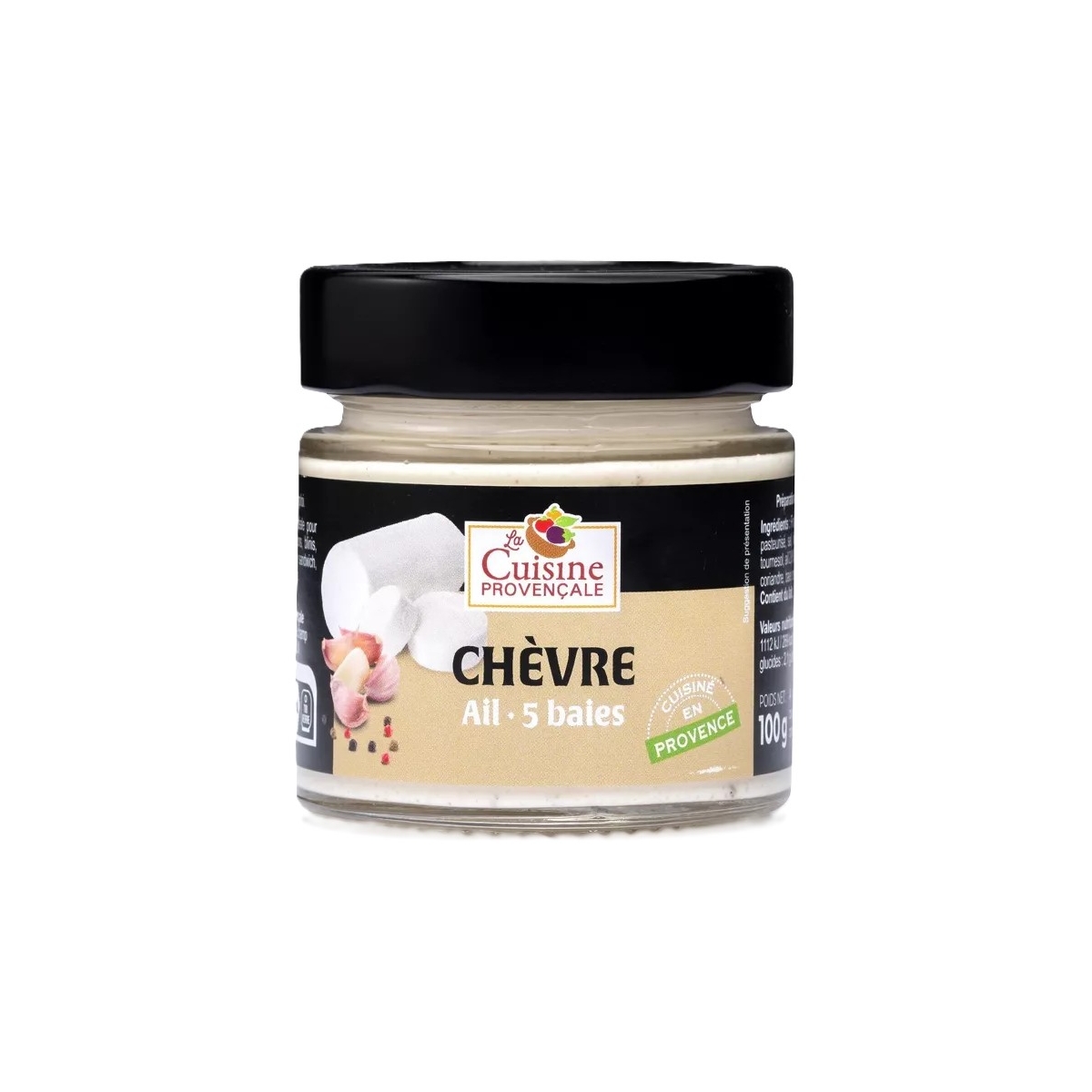 TARTINADE CHEVRE AIL - 5 BAIES (100 g)
