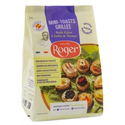 MINI TOASTS GRILLES HUILE D'OLIVE & HERBES DE PROVENCE (100