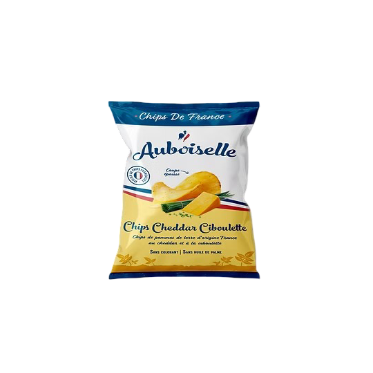 CHIPS CHEDDAR CIBOULETTE - AUBOISELLE (120 g)