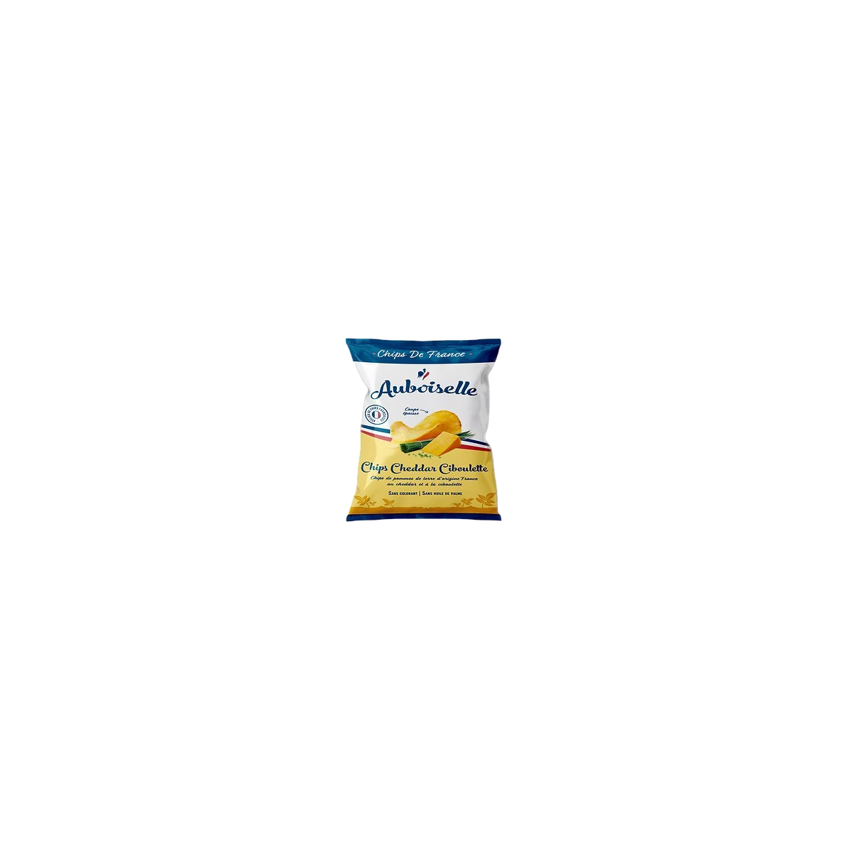 CHIPS CHEDDAR CIBOULETTE - AUBOISELLE (120 g)