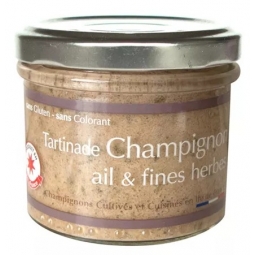 TARTINADE DE CHAMPIGNONS AIL & FINES HERBES (100 g)
