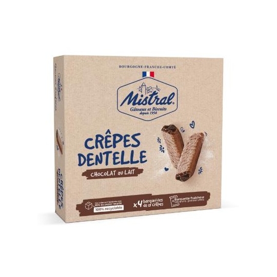 CREPES DENTELLE CHOCOLAT AU LAIT (360 g)